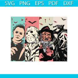 horror movie halloween scream jason spooky svg cricut file