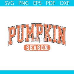 pumpkin season varsity halloween svg digital file