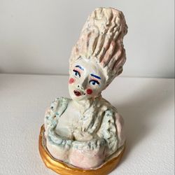 Marie Antoinette sculpture Clay figurine Bust of Marie Antoinette French Queen Versailles Clay figurine interior decor