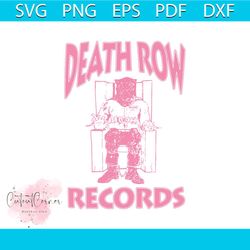death row records pink logo svg cutting digital file