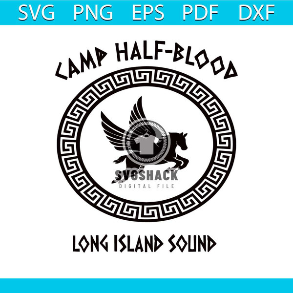 Camp Half Blood Long Island Sound SVG Cutting Digital File - Inspire Uplift