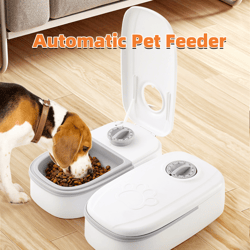 Automatic Pet Feeder Smart Food Dispenser For Cats Dogs Timer Stainless Steel Bowl Auto Dog Cat Pet Feeding Pets Supplie