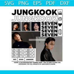 bts jungkook seven single png sublimation download