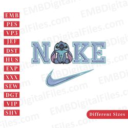 disney stitch ohana nike machine embroidery design, instant download