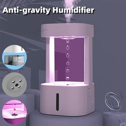 creative anti-gravity water drop humidifier air conditioning mist spray household quiet bedroom office with 580ml water