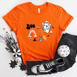 boo shirt, halloween boo shirt, cute ghost shirt, boo pumpki