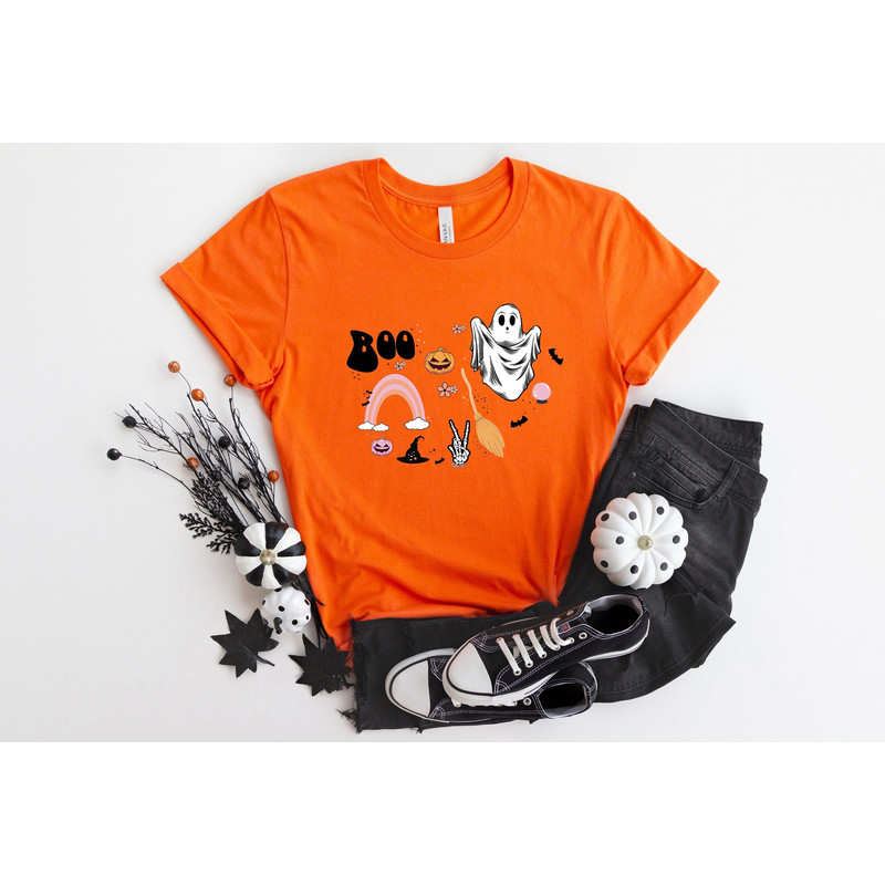 Boo Shirt, Halloween Boo Shirt, Cute Ghost Shirt, Boo Pumpkin Shirt, Halloween Ghost Shirt, Happy Halloween Shirt, Halloween Gift - 1.jpg