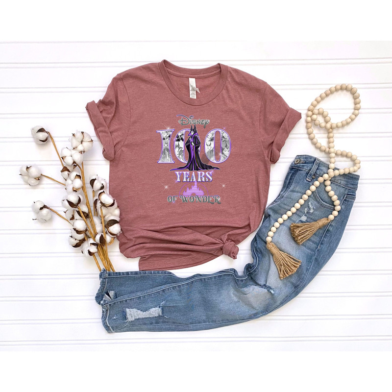 Disney Villain Maleficent Shirt 100th Disney Anniversary Shirt For Disney Villian Maleficent Lover Disneyland Disney World Trip Gift Tee - 4.jpg