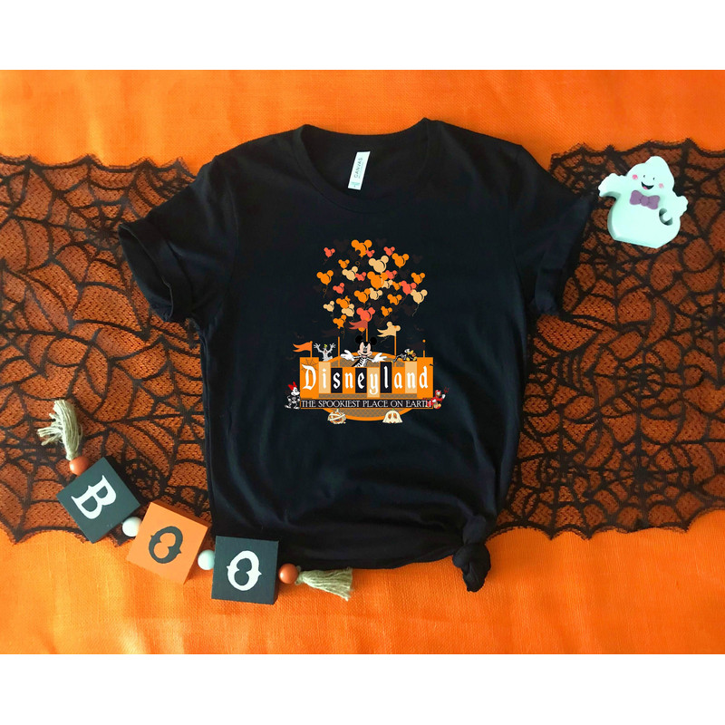 Disneyland The Spookiest Place On Earth Shirt, Disney Halloween Shirt, Halloween Pumpkin Shirt, Disneyland Shirt, Disney World Shirt - 5.jpg