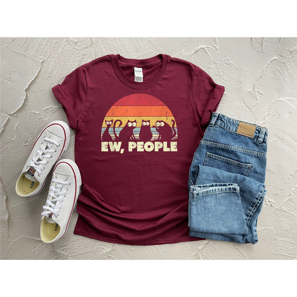 Ew People Shirt, Cat Lady Shirt, Sarcasm Shirt, Womens Funny Shirt, Antisocial Shirt, Workout T-shirt, Awkward Shirt, Introvert Tee - 3.jpg