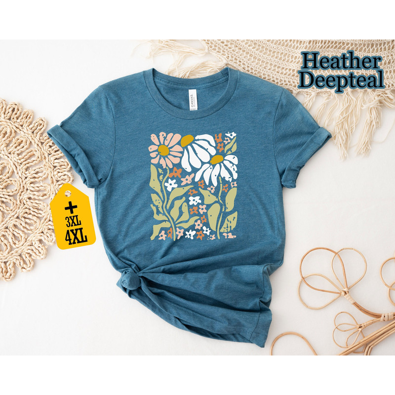 Flower Shirt, Daisy Lover Shirt, Flower Lover Shirt, Gift For Diasy Lover ,Gift For Flower Lover, Naturel Shirt, Botanical Shirt - 1.jpg