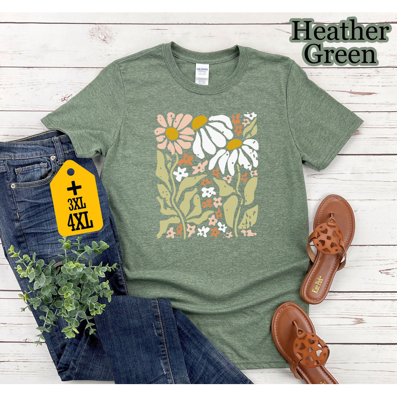 Flower Shirt, Daisy Lover Shirt, Flower Lover Shirt, Gift For Diasy Lover ,Gift For Flower Lover, Naturel Shirt, Botanical Shirt - 3.jpg