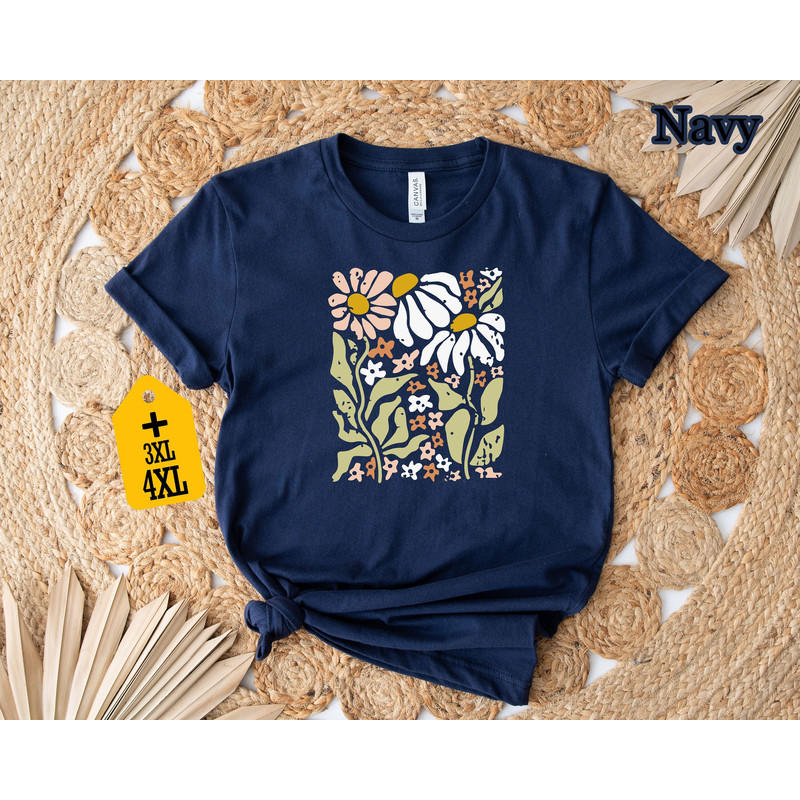 Flower Shirt, Daisy Lover Shirt, Flower Lover Shirt, Gift For Diasy Lover ,Gift For Flower Lover, Naturel Shirt, Botanical Shirt - 4.jpg