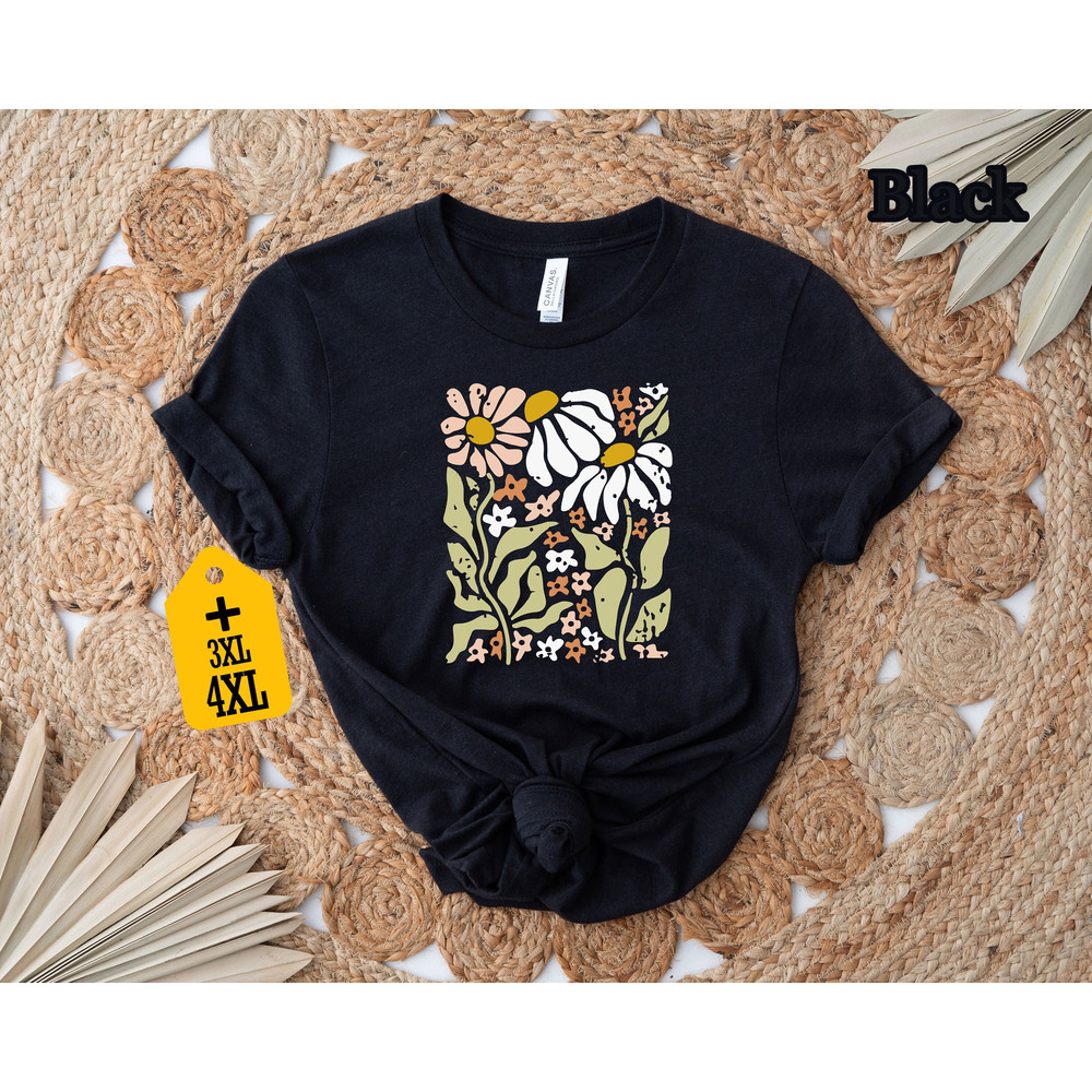 Flower Shirt, Daisy Lover Shirt, Flower Lover Shirt, Gift For Diasy Lover ,Gift For Flower Lover, Naturel Shirt, Botanical Shirt - 5.jpg