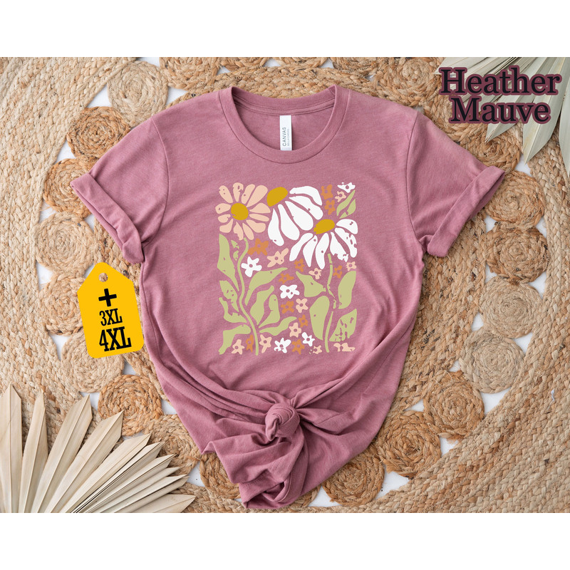 Flower Shirt, Daisy Lover Shirt, Flower Lover Shirt, Gift For Diasy Lover ,Gift For Flower Lover, Naturel Shirt, Botanical Shirt - 6.jpg