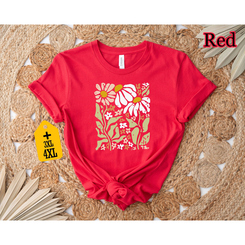 Flower Shirt, Daisy Lover Shirt, Flower Lover Shirt, Gift For Diasy Lover ,Gift For Flower Lover, Naturel Shirt, Botanical Shirt - 7.jpg