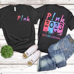p!nk pink singer summer carnival 2023 tour shirt,pink fan lovers shirt,music tour 2023 shirt,trustfall album shirt,pink