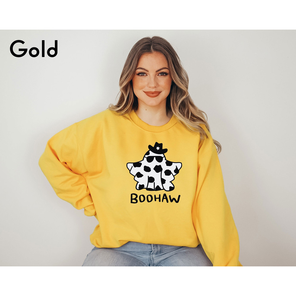 Halloween Boo Haw Shirt, Halloween Sweatshirt, Retro Halloween Shirt, Vintage Halloween Sweater, Halloween Party Gift, Western Sweat - 1.jpg