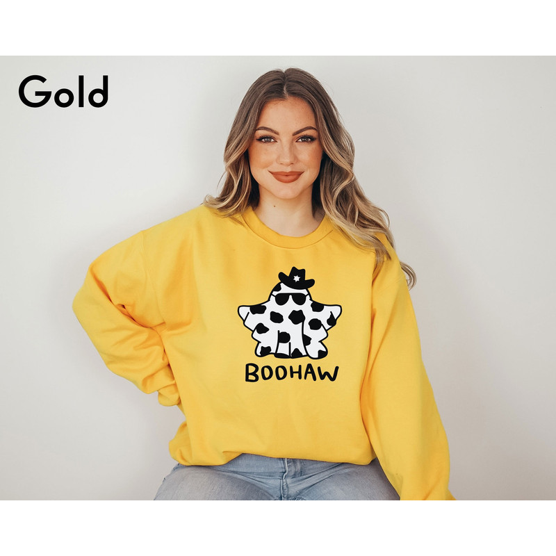 Halloween Boo Haw Shirt, Halloween Sweatshirt, Retro Halloween Shirt, Vintage Halloween Sweater, Halloween Party Gift, Western Sweat - 1.jpg