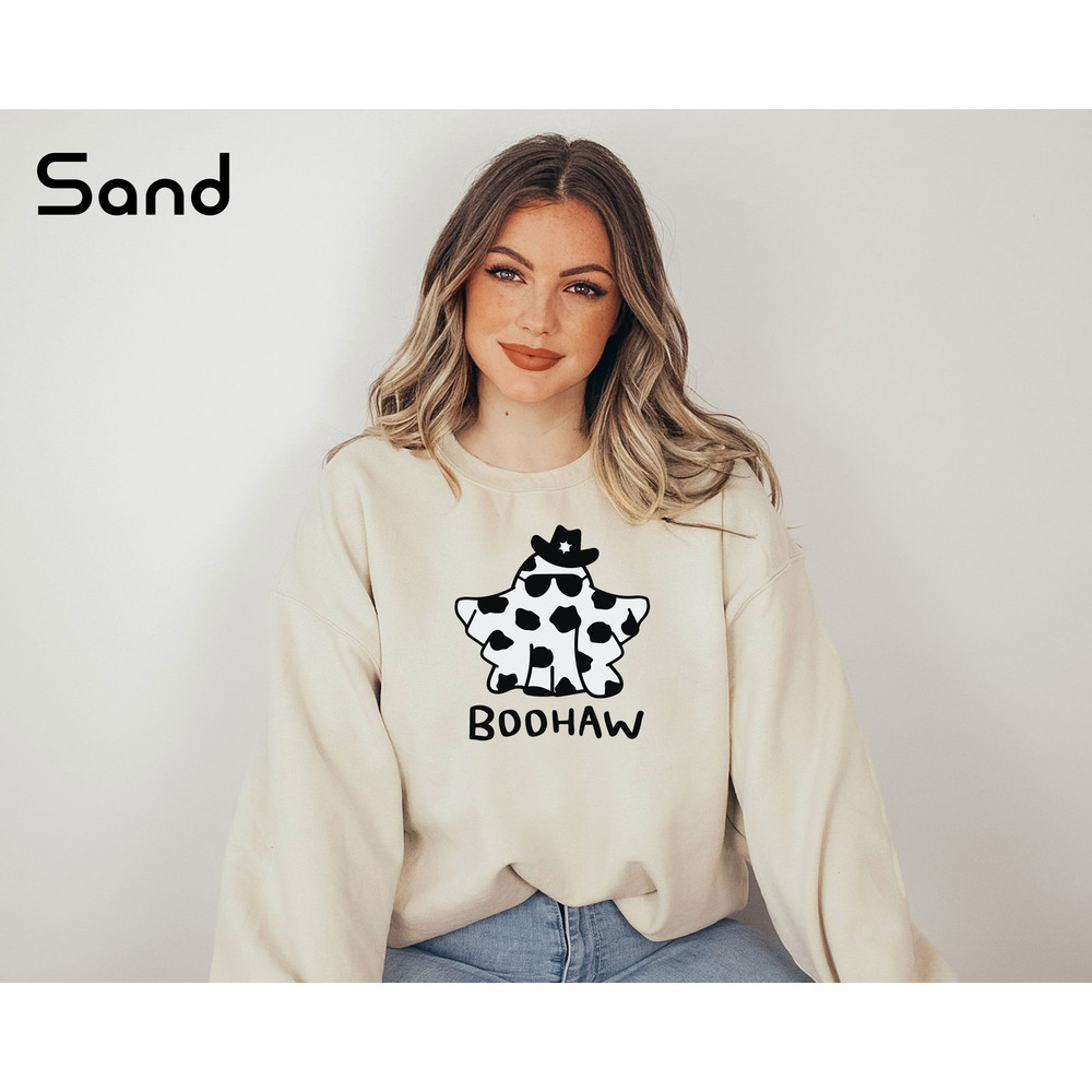 Halloween Boo Haw Shirt, Halloween Sweatshirt, Retro Halloween Shirt, Vintage Halloween Sweater, Halloween Party Gift, Western Sweat - 5.jpg