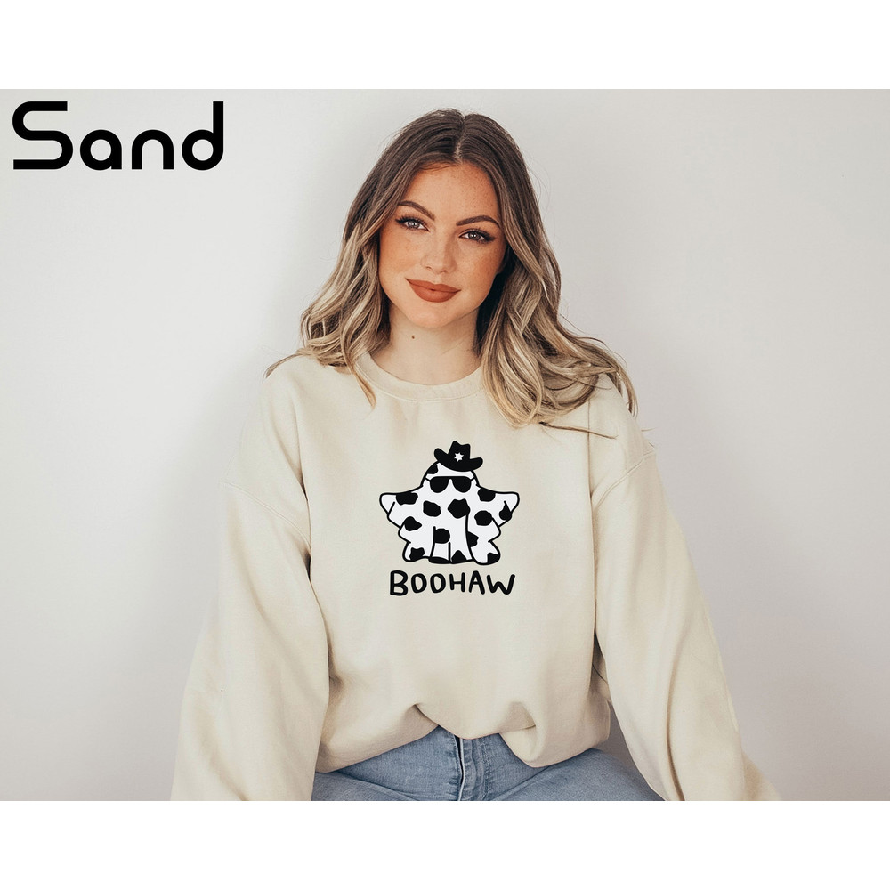 Halloween Boo Haw Shirt, Halloween Sweatshirt, Retro Halloween Shirt, Vintage Halloween Sweater, Halloween Party Gift, Western Sweat - 8.jpg