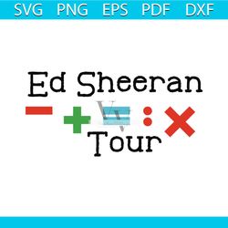 2023 ed sheeran mathematics america tour svg digital file