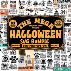 mega halloween font bundle, font bundle for cricut, spooky fonts, scary fonts, handwritten