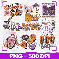 halloween sublimation bundle, halloween bundle designs, skeleton halloween bundle, halloween witch png bundle, halloween