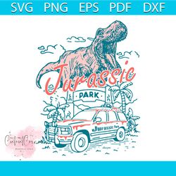 jurassic park vintage t rex break out svg file for cricut