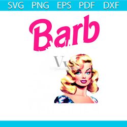 pink and white barbenheimer girl png sublimation download
