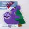 felt toy Xmas dragon
