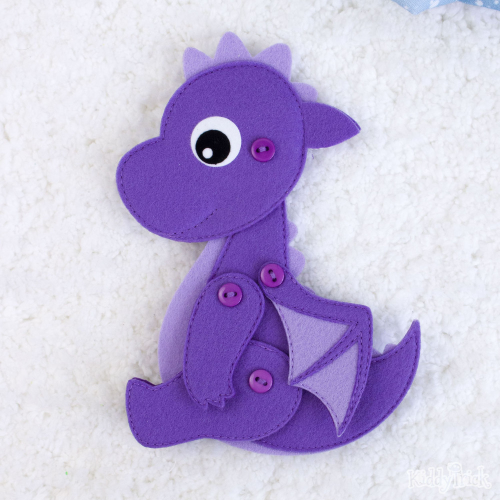 sitting felt dragon