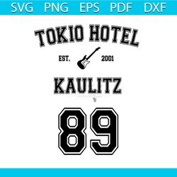 vintage tokio hotel band kaulitz 89 svg silhouette cricut file