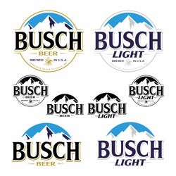 alcohol beverage busch beer svg vector file anheuser beers bundle logotype png pdf dxf eps light design digital clipart