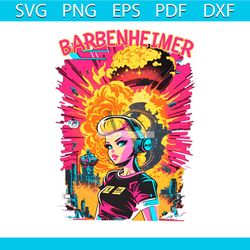 vintage barbenheimer i survived 2023 png silhouette file