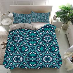 arabesque patterns bedding sets, arabesque patterns bedding, bedroom decor, decorations for home bedding sets, bedding