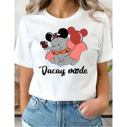 elephant dumbo t-shirt, funny dumbo tee, cute dumbo tee, dumbo disney mode tee.