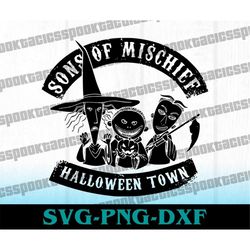 Sons of mischief SVG, nightmare svg, before xmas svg, before christmas svg, jack and sally svg, halloween SVG, horror sv