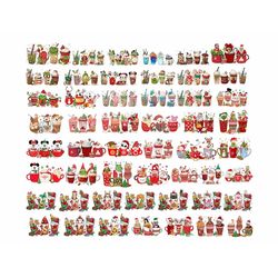 50 christmas coffee drink png, grinchstmas coffee png, christmas movie png, christmas drink design, christmas candy, sno