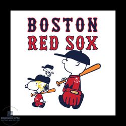 boston red sox let's play baseball together snoopy mlb mug svg, boston red sox png digital download