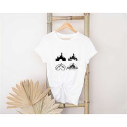 walt disney castle t-shirt, cute castle shirt, disney vacation shirt, disney trip shirt, disney castle shirt, family tri