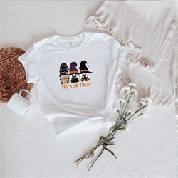 gnomes halloween t-shirt, gnomes trick or treat tee, gnomes tee, halloween shirt, trick or treat shirt.
