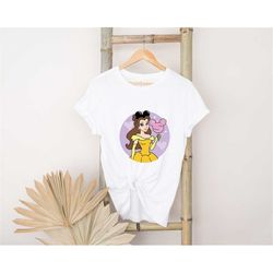 princess belle shirt, beauty and the beast shirt, women's beauty and the beast belle , disney princess shirty, princess
