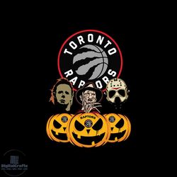 toronto raptors halloween horror movie pumpkin svg, jason voorhees and freddy krueger svg, halloween svg, halloween png
