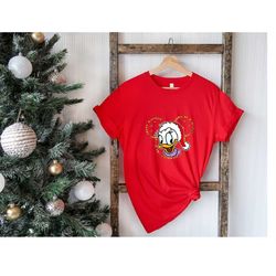 daisy duck christmas light shirt, disney christmas shirt, daisy  duck shirt, family christmas shirt, christmas gifts, di