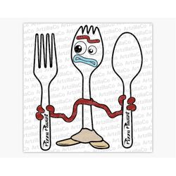 toy story - forky - pizza planet - digital download svg