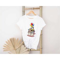 mickey and friends teacup shirt, mickey and friends ballon shirt, disneyland shirt, disney trip shirt, disney family shi