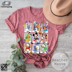 vintage mickey & friends halloween polaroid shirt, retro disney halloween trick or treat disney squad disney trip 2023 h