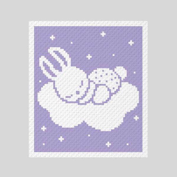 Crochet C2C Bunny on the Cloud graphgan Blanket pattern PDF | Inspire ...
