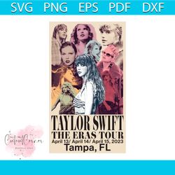 Taylor Swift The Eras Tour Tampa FL 2023 PNG Sublimation